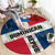 Dominican Republic Independence Day Round Carpet Coat Of Arms Flag Style LT01