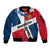 Dominican Republic Independence Day Sleeve Zip Bomber Jacket Coat Of Arms Flag Style - Wonder Print Shop