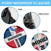 Dominican Republic Independence Day Spare Tire Cover Coat Of Arms Flag Style - Wonder Print Shop