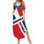 Dominican Republic Independence Day Summer Maxi Dress Coat Of Arms Flag Style LT01