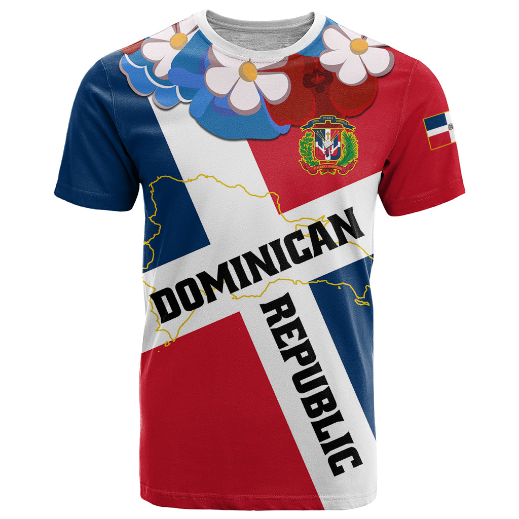 Dominican Republic Independence Day T Shirt Coat Of Arms Flag Style - Wonder Print Shop