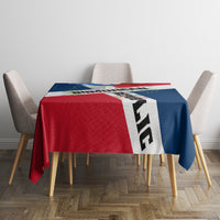 Dominican Republic Independence Day Tablecloth Coat Of Arms Flag Style - Wonder Print Shop
