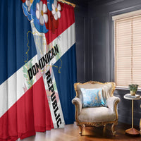 Dominican Republic Independence Day Window Curtain Coat Of Arms Flag Style - Wonder Print Shop