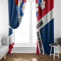 Dominican Republic Independence Day Window Curtain Coat Of Arms Flag Style - Wonder Print Shop