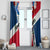 Dominican Republic Independence Day Window Curtain Coat Of Arms Flag Style LT01