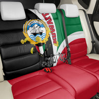 Kuwait National Day Back Car Seat Cover Kuwayt Coat Of Arms Arfaj Flower - Wonder Print Shop