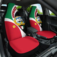 Kuwait National Day Car Seat Cover Kuwayt Coat Of Arms Arfaj Flower - Wonder Print Shop