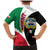 Kuwait National Day Family Matching Mermaid Dress and Hawaiian Shirt Kuwayt Coat Of Arms Arfaj Flower - Wonder Print Shop