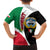 Kuwait National Day Family Matching Off Shoulder Maxi Dress and Hawaiian Shirt Kuwayt Coat Of Arms Arfaj Flower - Wonder Print Shop