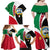 Kuwait National Day Family Matching Off Shoulder Maxi Dress and Hawaiian Shirt Kuwayt Coat Of Arms Arfaj Flower - Wonder Print Shop
