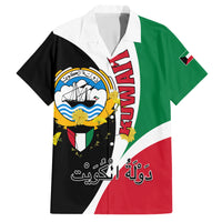 Kuwait National Day Hawaiian Shirt Kuwayt Coat Of Arms Arfaj Flower - Wonder Print Shop