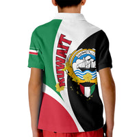 Kuwait National Day Kid Polo Shirt Kuwayt Coat Of Arms Arfaj Flower - Wonder Print Shop