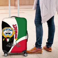 Kuwait National Day Luggage Cover Kuwayt Coat Of Arms Arfaj Flower - Wonder Print Shop