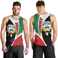 Kuwait National Day Men Tank Top Kuwayt Coat Of Arms Arfaj Flower - Wonder Print Shop