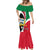 Kuwait National Day Mermaid Dress Kuwayt Coat Of Arms Arfaj Flower - Wonder Print Shop