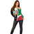Kuwait National Day Off Shoulder Sweater Kuwayt Coat Of Arms Arfaj Flower - Wonder Print Shop