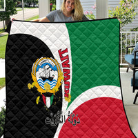 Kuwait National Day Quilt Kuwayt Coat Of Arms Arfaj Flower - Wonder Print Shop