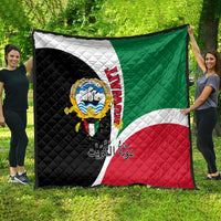 Kuwait National Day Quilt Kuwayt Coat Of Arms Arfaj Flower - Wonder Print Shop