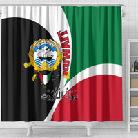 Kuwait National Day Shower Curtain Kuwayt Coat Of Arms Arfaj Flower