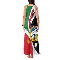 Kuwait National Day Tank Maxi Dress Kuwayt Coat Of Arms Arfaj Flower - Wonder Print Shop