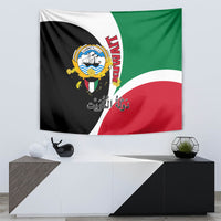 Kuwait National Day Tapestry Kuwayt Coat Of Arms Arfaj Flower - Wonder Print Shop