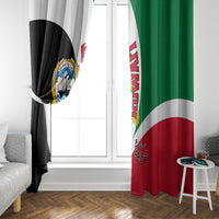 Kuwait National Day Window Curtain Kuwayt Coat Of Arms Arfaj Flower - Wonder Print Shop