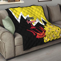 Brunei Darussalam National Day Quilt Coat Of Arms Simpor Flower - Wonder Print Shop