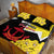 Brunei Darussalam National Day Quilt Bed Set Coat Of Arms Simpor Flower - Wonder Print Shop
