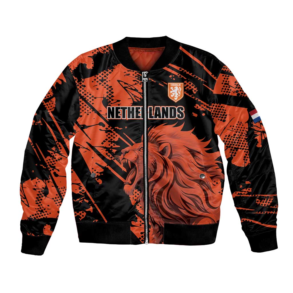 Custom Nederlands 2026 World Football Bomber Jacket Hup Holland Hup Lions - Wonder Print Shop