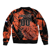 Custom Nederlands 2026 World Football Bomber Jacket Hup Holland Hup Lions - Wonder Print Shop