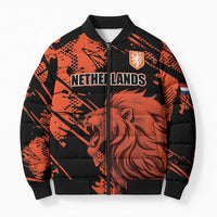 Custom Nederlands 2026 World Football Bomber Puffer Jacket Hup Holland Hup Lions - Wonder Print Shop