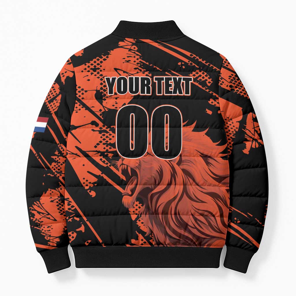 Custom Nederlands 2026 World Football Bomber Puffer Jacket Hup Holland Hup Lions - Wonder Print Shop