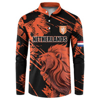 Custom Nederlands 2026 World Football Button Sweatshirt Hup Holland Hup Lions - Wonder Print Shop