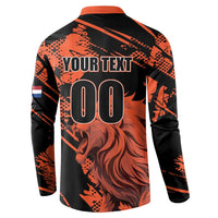 Custom Nederlands 2026 World Football Button Sweatshirt Hup Holland Hup Lions - Wonder Print Shop