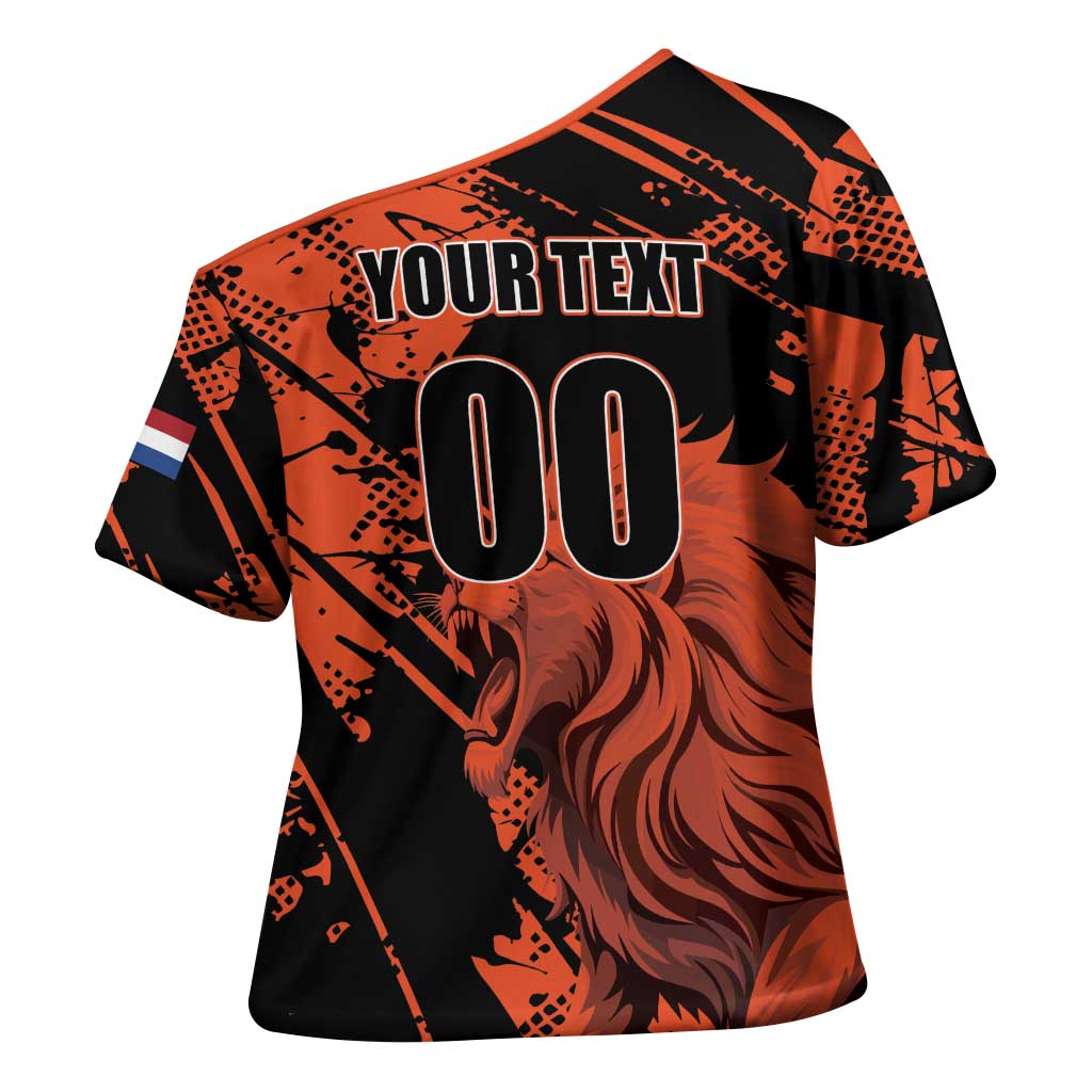 Custom Nederlands 2026 World Football Cross Shoulder Shirt Hup Holland Hup Lions - Wonder Print Shop
