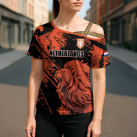 Custom Nederlands 2026 World Football Cross Shoulder Shirt Hup Holland Hup Lions - Wonder Print Shop