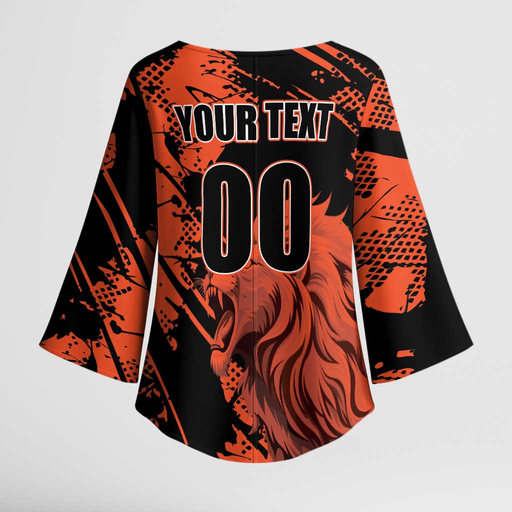 Custom Nederlands 2026 World Football Kimono Sleeve Blouse Hup Holland Hup Lions - Wonder Print Shop
