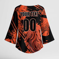 Custom Nederlands 2026 World Football Kimono Sleeve Blouse Hup Holland Hup Lions - Wonder Print Shop
