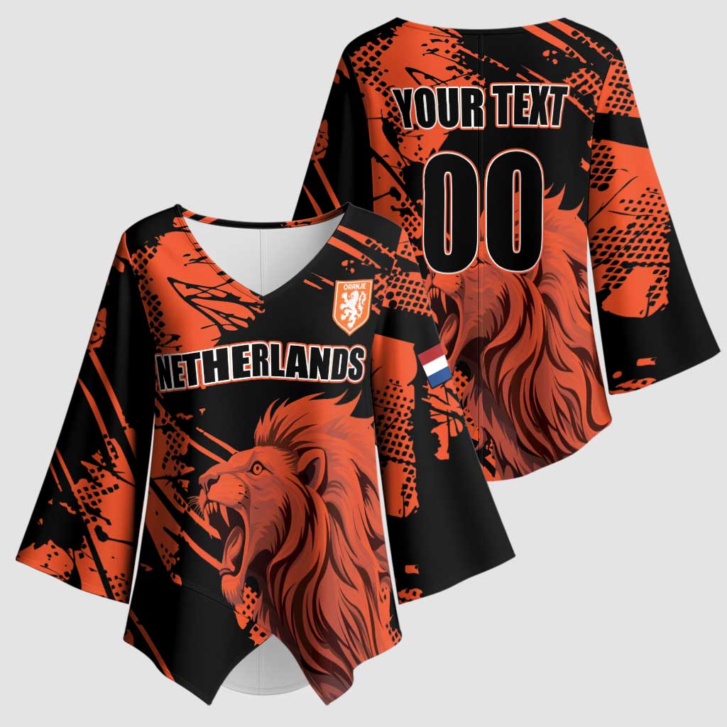 Custom Nederlands 2026 World Football Kimono Sleeve Blouse Hup Holland Hup Lions - Wonder Print Shop
