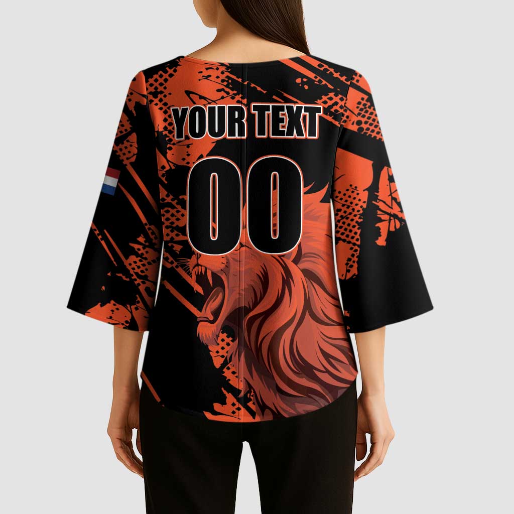Custom Nederlands 2026 World Football Kimono Sleeve Blouse Hup Holland Hup Lions - Wonder Print Shop
