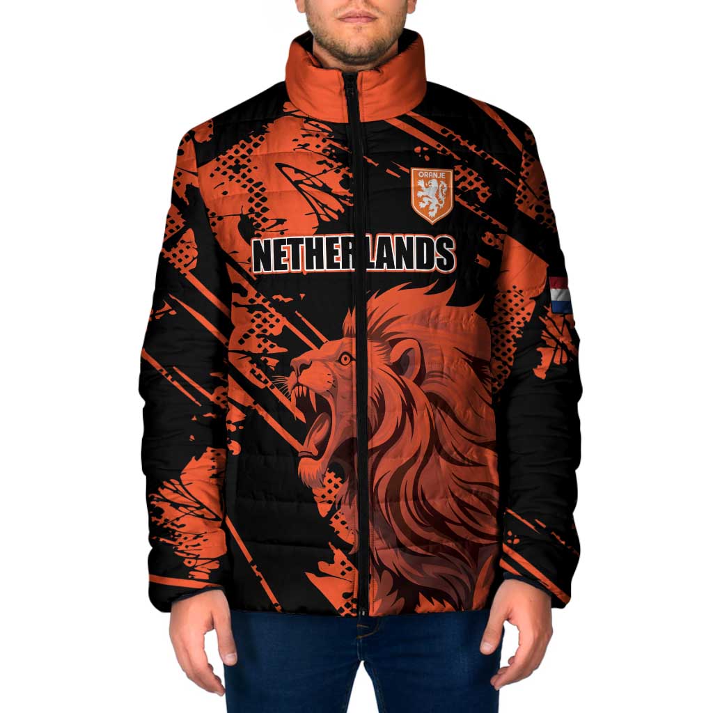 Custom Nederlands 2026 World Football Padded Jacket Hup Holland Hup Lions - Wonder Print Shop