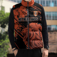 Custom Nederlands 2026 World Football Sleeveless Puffer Jacket Hup Holland Hup Lions - Wonder Print Shop