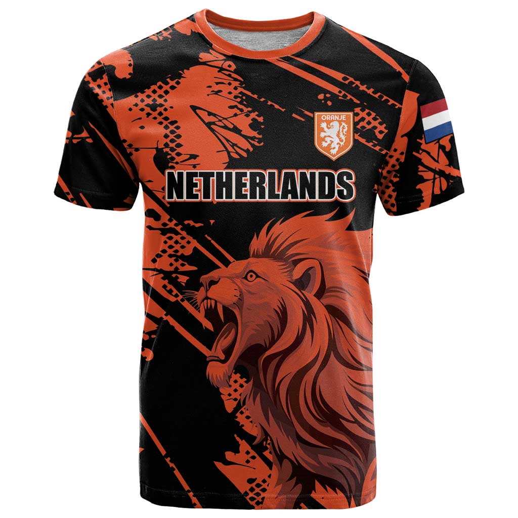 Custom Nederlands 2026 World Football T Shirt Hup Holland Hup Lions - Wonder Print Shop