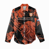Custom Nederlands 2026 World Football Women Casual Shirt Hup Holland Hup Lions - Wonder Print Shop