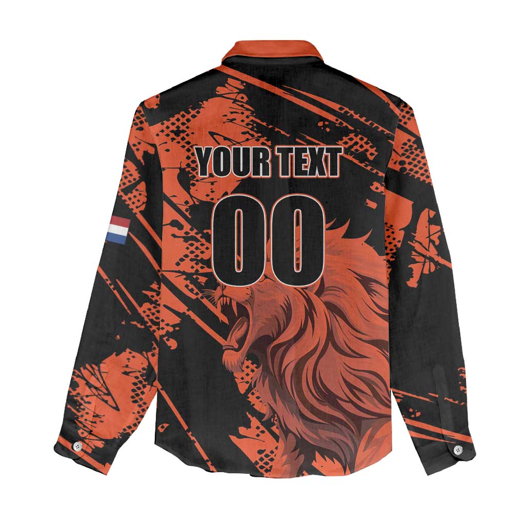 Custom Nederlands 2026 World Football Women Casual Shirt Hup Holland Hup Lions - Wonder Print Shop