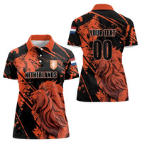 Custom Nederlands 2026 World Football Women Polo Shirt Hup Holland Hup Lions - Wonder Print Shop