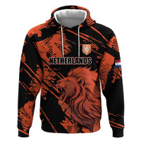 Custom Nederlands 2026 World Football Zip Hoodie Hup Holland Hup Lions - Wonder Print Shop