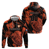 Custom Nederlands 2026 World Football Zip Hoodie Hup Holland Hup Lions - Wonder Print Shop