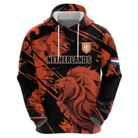 Custom Nederlands 2026 World Football Zip Hoodie Hup Holland Hup Lions - Wonder Print Shop