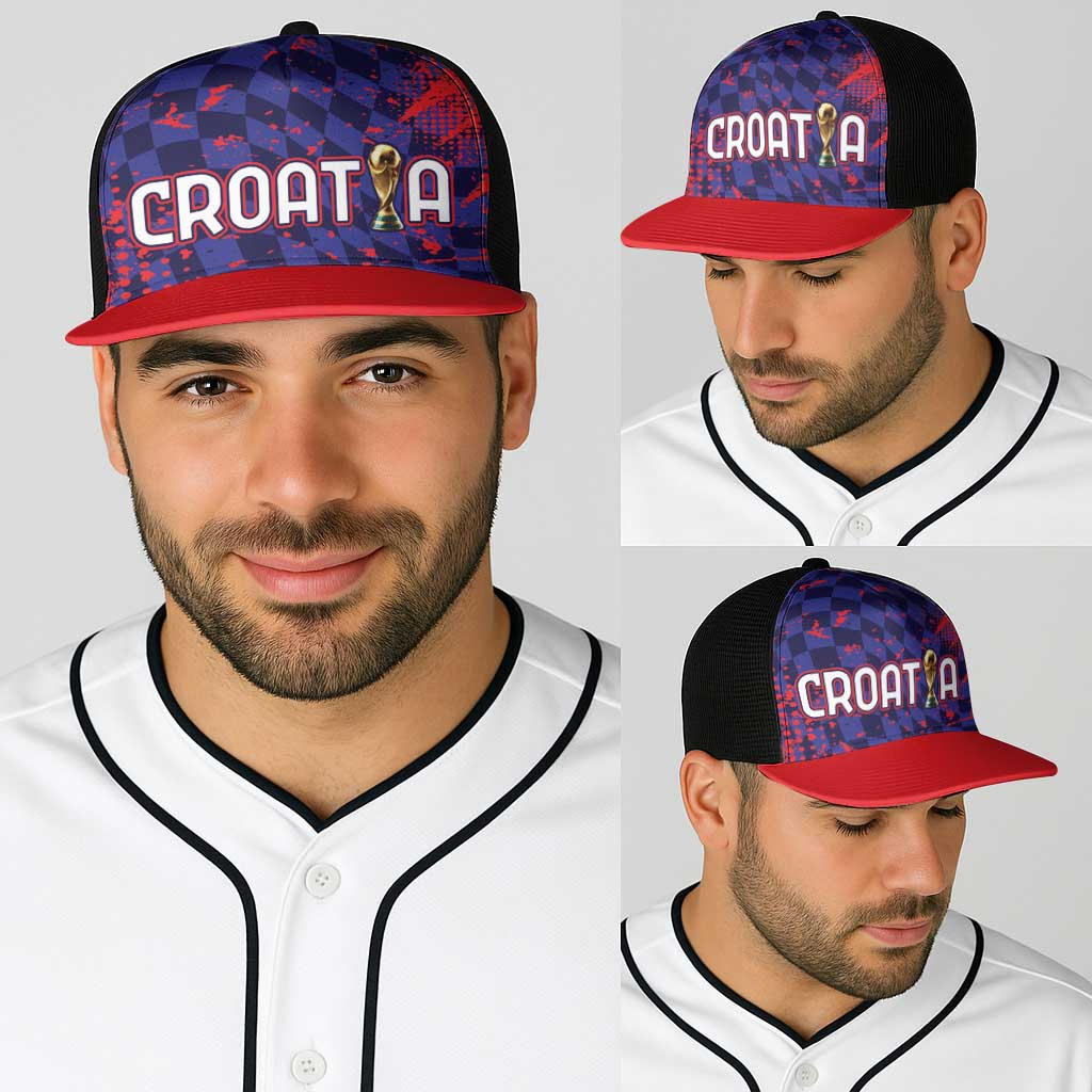Croatia 2026 World Football Baseball Net Cap Hrvatska Vatreni - Wonder Print Shop